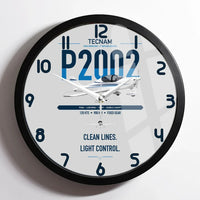 Thumbnail for Tecnam P2002 Sierra MkII design on light gray framed wall clock