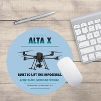Thumbnail for Freefly Alta X design on light blue round mouse pad