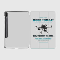Thumbnail for Inspired Flight IF800 Tomcat design on light gray samsung tablet tablet case