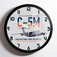 Thumbnail for C-5M Super Galaxy design on light gray framed wall clock