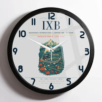 Thumbnail for Bagdogra International Airport (IXB) design on light gray framed wall clock