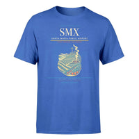 Thumbnail for Santa Maria Public Airport (SMX) T-Shirt single-side front print in Blue | santa-maria-public-airport-smx-double-side-t-shirt