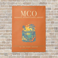 Thumbnail for Orlando International Airport MCO - Canvas Framed - Orange