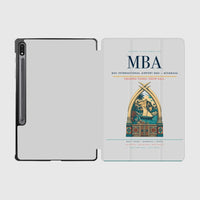 Thumbnail for Moi International Airport (MBA) design on light gray samsung tablet tablet case
