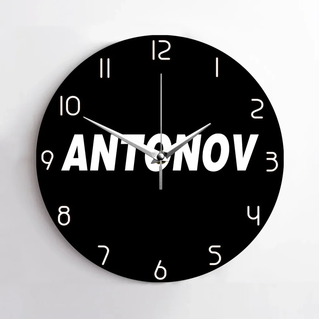 Antonov & Text Wall Clock - view 2