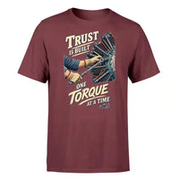 Thumbnail for SIGNAL 590 - Trust Is Built One Torque At A Time - Premium T-Shirt design on dark red premium t shirt
