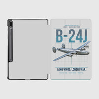 Thumbnail for B-24J Liberator design on light gray samsung tablet tablet case