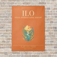 Thumbnail for Iloilo International Airport ILO - Canvas Framed - Orange