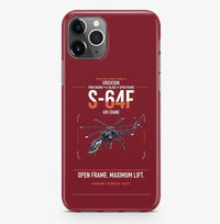 Thumbnail for Erickson S-64F Air Crane design on dark red magsafe iphone case, for iPhone Pro Max
