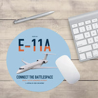 Thumbnail for E-11A BACN design on light blue round mouse pad