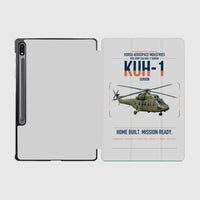 Thumbnail for Korea Aerospace Industries KUH-1 Surion design on light gray samsung tablet tablet case