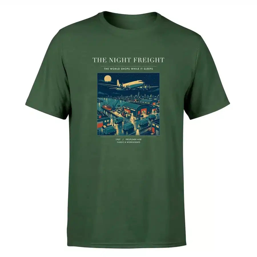 VINTAGE G4111 - The Night Freight - Premium T-Shirt design on darkgreen premium t shirt