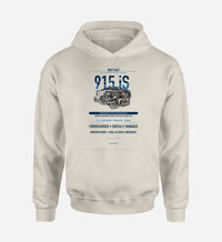 Thumbnail for 915 iS design on khaki hoodie single side