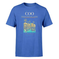 Thumbnail for Cadjehoun Airport (COO) T-Shirt single-side front print in Blue | cadjehoun-airport-coo-double-side-t-shirt