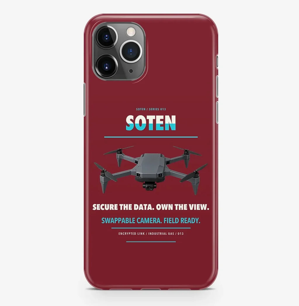ACSL SOTEN Case ProMax design on dark red iphone case promax