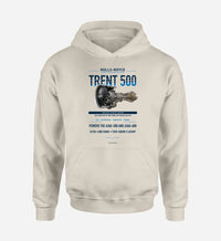 Thumbnail for TRENT 500 design on khaki hoodie single side