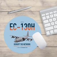 Thumbnail for EC-130H Compass Call design on light blue round mouse pad