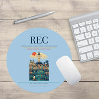 Thumbnail for Recife Guararapes (REC) design on light blue round mouse pad