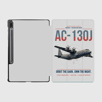 Thumbnail for AC-130J Ghostrider design on light gray samsung tablet tablet case
