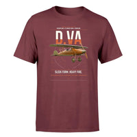 Thumbnail for Albatros D.Va design on dark red t-shirt, single-side print