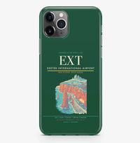Thumbnail for Exeter Airport (EXT) design on dark green iPhone 16 Pro MagSafe case
