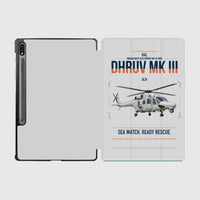Thumbnail for HAL ALH Dhruv Mk III design on light gray samsung tablet tablet case