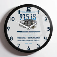 Thumbnail for 915 iS design on light gray framed wall clock