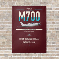 Thumbnail for Piper M700 Fury vertical canvas print - no frame - dark red background