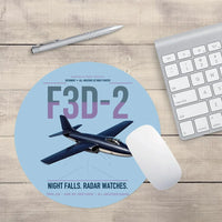 Thumbnail for F3D-2 Skyknight design on light blue round mouse pad