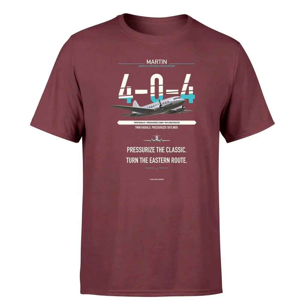 Martin 4-0-4 design on dark red single side