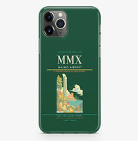 Thumbnail for Malmo Airport (MMX) design on dark green iPhone 16 Pro MagSafe case