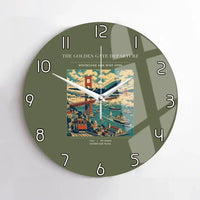 Thumbnail for VINTAGE G4116 - The Golden Gate Departure - Designed Wall Clocks design on greenarmy no-frame