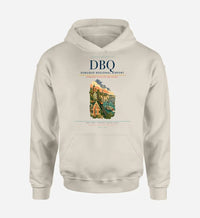 Thumbnail for Dubuque Regional Airport (DBQ) design on khaki hoodie single-side print