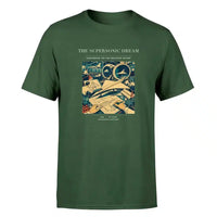 Thumbnail for VINTAGE G4128 - The Supersonic Dream - Premium T-Shirt design on darkgreen premium t shirt