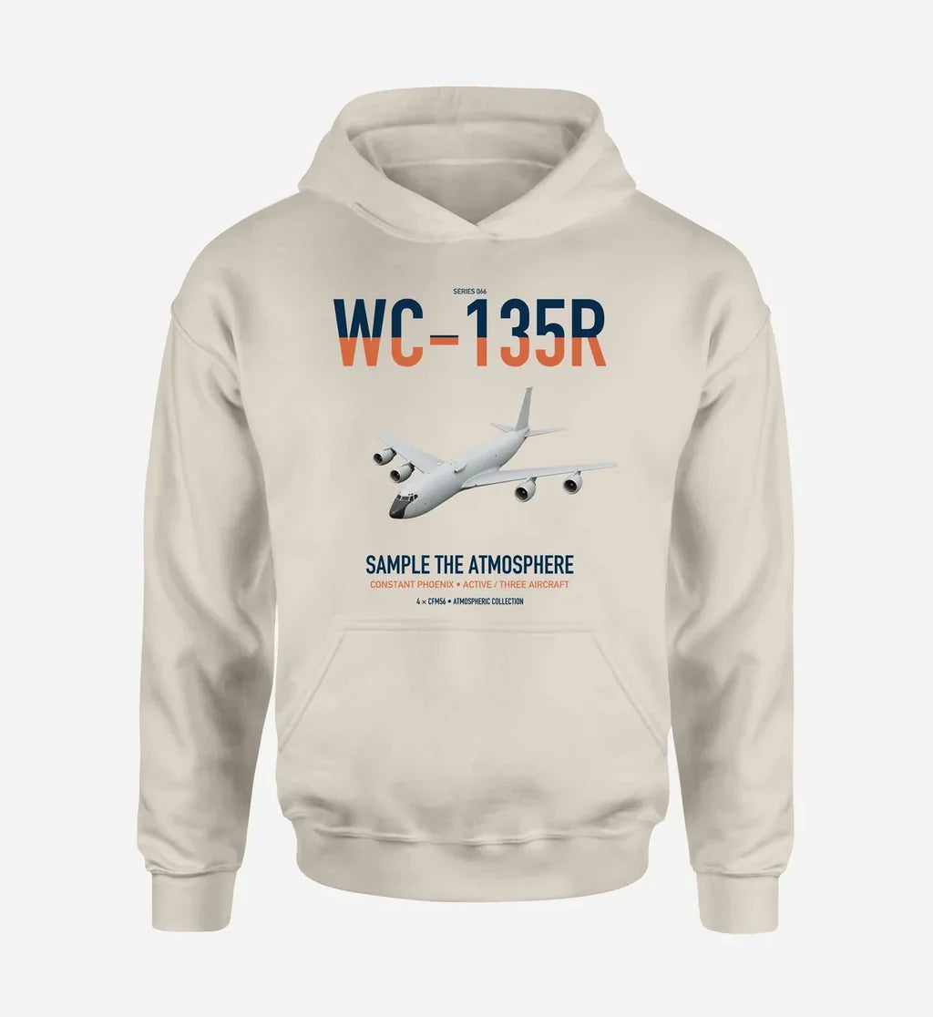WC-135R Constant Phoenix design on khaki double-side hoodie, single-side print