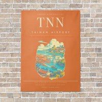 Thumbnail for Tainan Airport TNN - Canvas Framed - Orange