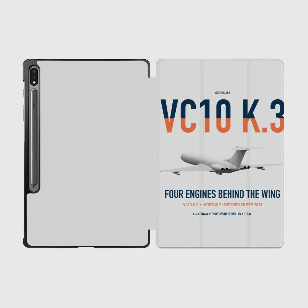 Vickers VC10 K.3 design on light gray samsung tablet tablet case