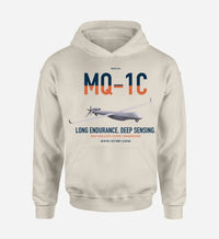 Thumbnail for MQ-1C Gray Eagle ER design on khaki double-side hoodie, single-side print