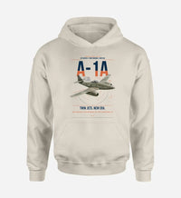 Thumbnail for Messerschmitt Me 262A-1a design on khaki double-side hoodie, single-side print