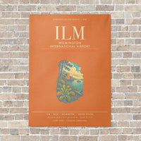 Thumbnail for Wilmington International Airport ILM - Canvas Framed - Orange
