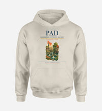 Thumbnail for Paderborn Lippstadt Airport (PAD) design on khaki hoodie single-side print