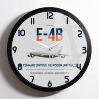 Thumbnail for E-4B Nightwatch design on light gray framed wall clock