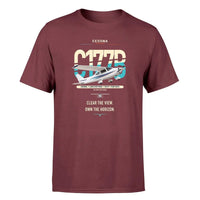 Thumbnail for Cessna 177B Cardinal design on dark red t-shirt, single-side print