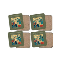 Thumbnail for The Youngest License - Designed Coasters design on green army 4-pieces-set