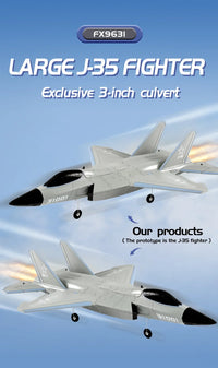 Thumbnail for Thelink FX9631 RC Plane 2.4G 4Channels Airplane J-35 Remote Control - view 23