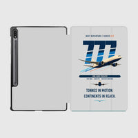 Thumbnail for Boeing 777F design on light gray samsung tablet tablet case