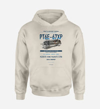 Thumbnail for PT6E-67XP design on khaki hoodie single side