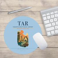 Thumbnail for Taranto-Grottaglie Airport (TAR) design on light blue round mouse pad