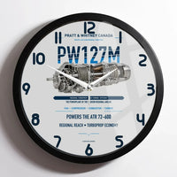 Thumbnail for PW127M design on light gray framed wall clock