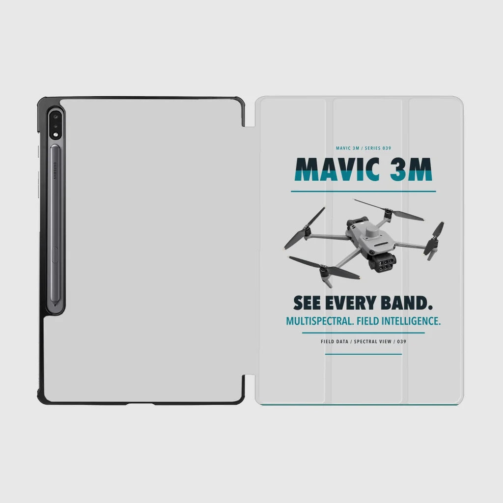 DJI Mavic 3 Multispectral design on light gray samsung tablet tablet case